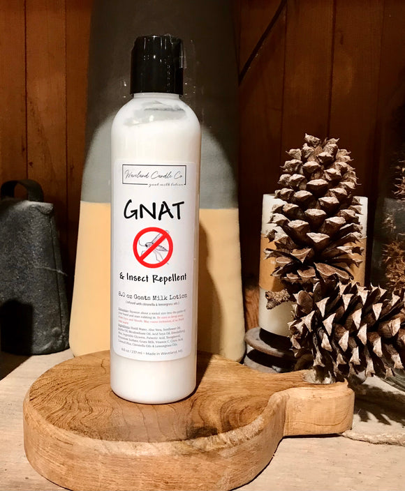 Gnat & Insect Repellent Goat Milk Lotion, 8oz