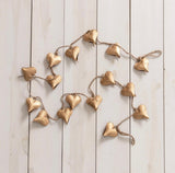 Brass Hearts Garland