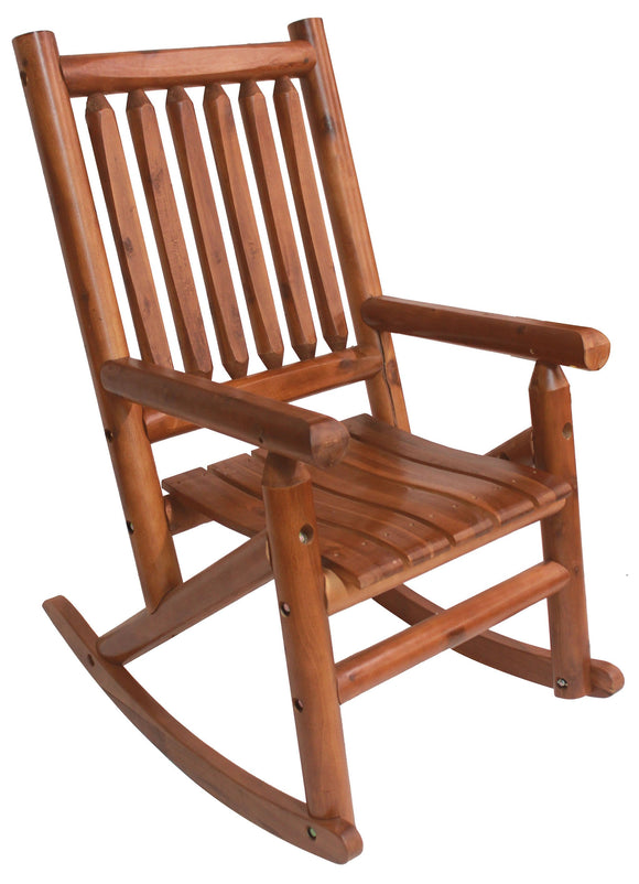 Amber-Log Porch Rocker