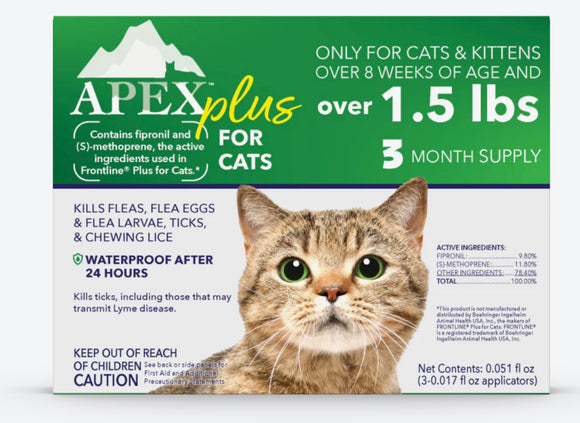 APEX Plus for Cats, Three Dose