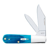 Case Caribbean Blue Bone Sawcut, SS Blade
