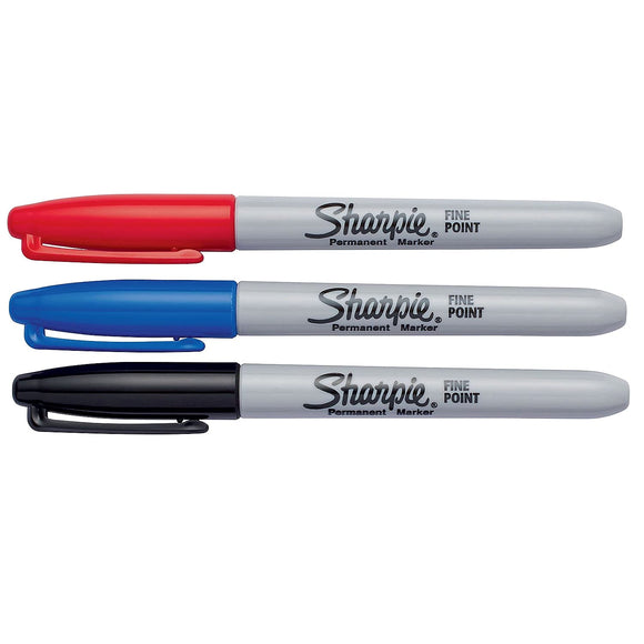 Assorted Sharpie Markers, 3pk