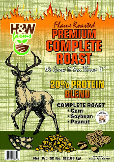 Roasted Bean Cuisine Deer Attractant - 12 Lb High Protein Deer Feed With Digestive Supplement