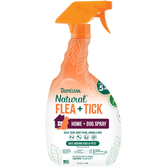 TropiClean Natural Flea & Tick Home Spray, 32oz