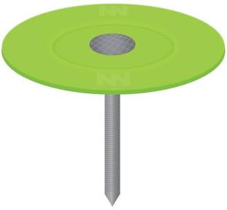Plastic Cap Nails, 2”
