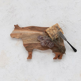 Wooden Cow Charcuterie/ Cheese Board