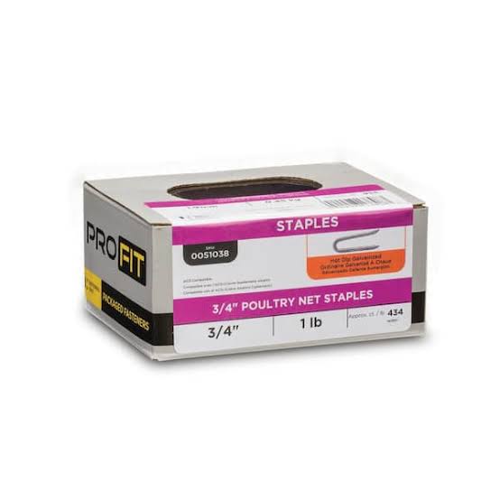 ProFit Poultry Net Staples, Hot-Dip Galvanized, 3/4