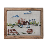 Embroidered Cotton Wall Decor
