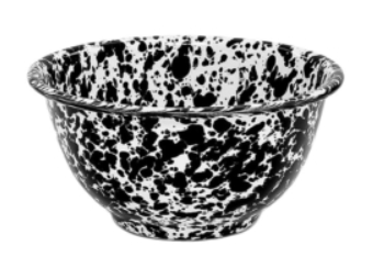 Crow Canyon Splatter Small Footed Bowl, 14oz