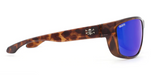 Calcutta Cross Polarized Sunglasses, Tortoise/Blue Mirror