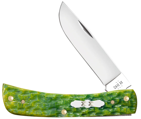 Case Green Apple Bone Peach Seed, SS Blade