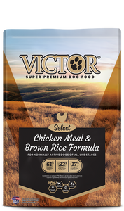Victor Select Chicken Meal & Brown Rice Dog Food, 40lb