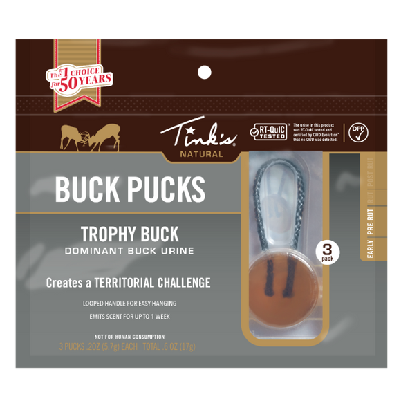 Tink’s Buck Pucks #69 Doe-in-Rut, 3pk