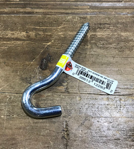 Screw Hook, 3/8” X 4”