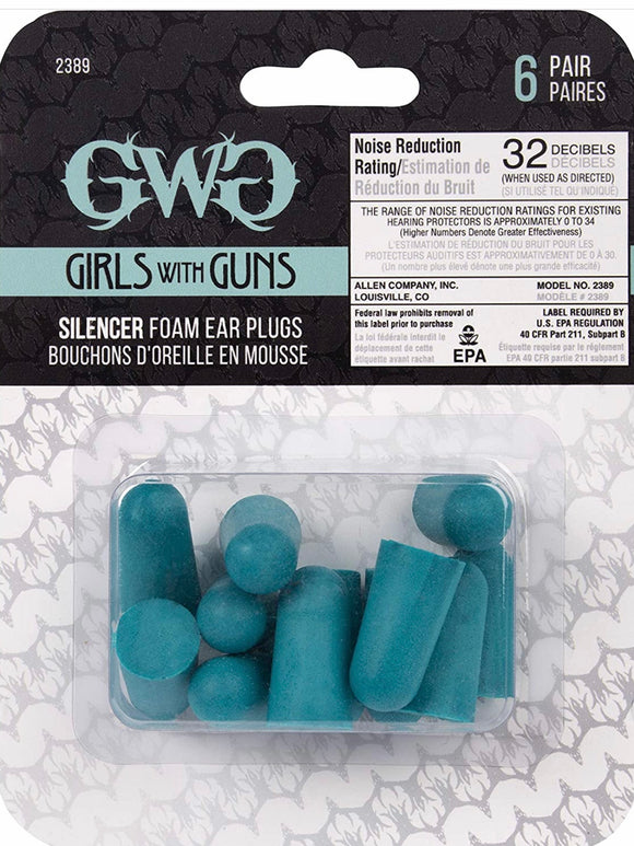 GWG Foam Ear Plugs, 6pr