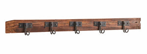 Wall Rack with Iron Hooks