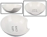 Ceramic Spoon Rest “Let’s Cook”