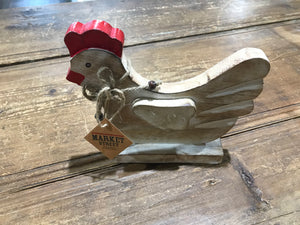 Chicken Tabletop Decor, Wooden