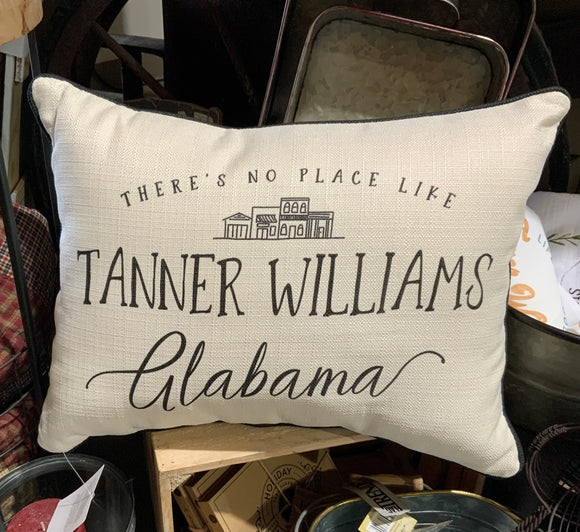 Pillow, Main Street, There’s No Place Like Tanner Williams Alabama