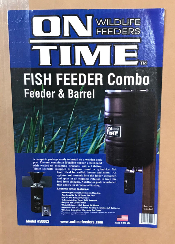 On Time Classic Lifetime Fish Feeder Combo, 25gal