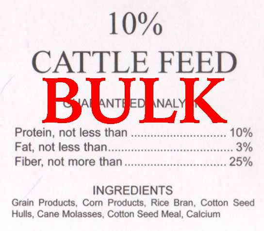 G&D Cattle Feed 10%, BULK