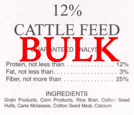 G&D Cattle Feed 12%, BULK