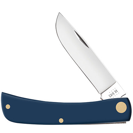 Case Navy Blue Synthetic Smooth Sod Buster Jr., SS Blade