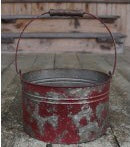 Red Metal Bucket