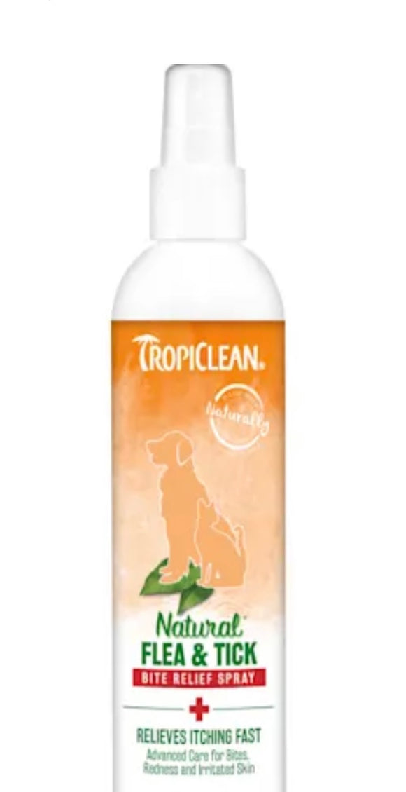 TropiClean Flea Bite Relief Spray, 8 fl oz