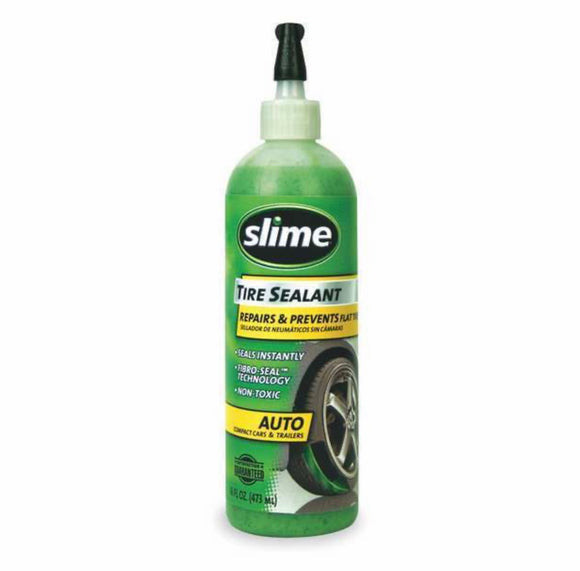 Slime Tire Sealant, Squeeze Bottle, 16oz