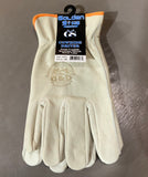 Work Glove, Cowhide Driver Branded Leather