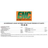 ENC Liquid Fertilizer 11-8-5,  2.5gal