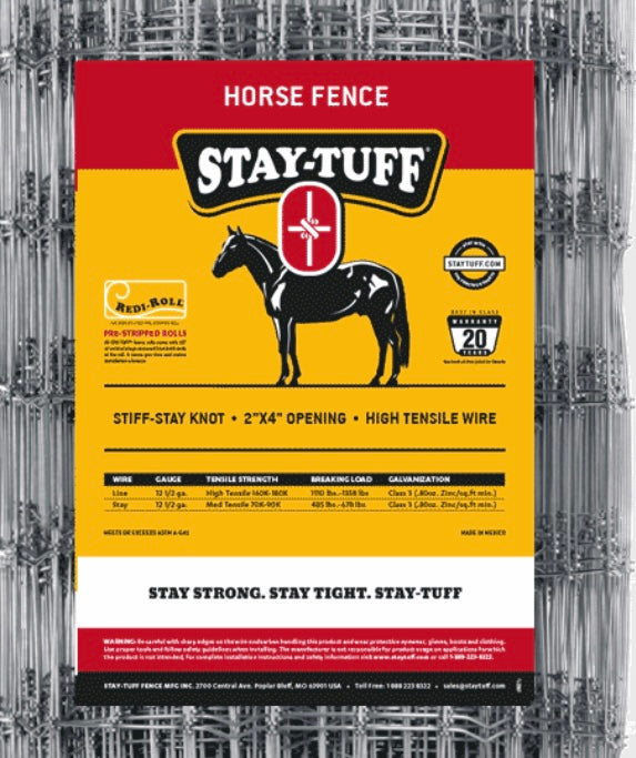 Stay Tuff Horse Fence, 48”x200ft
