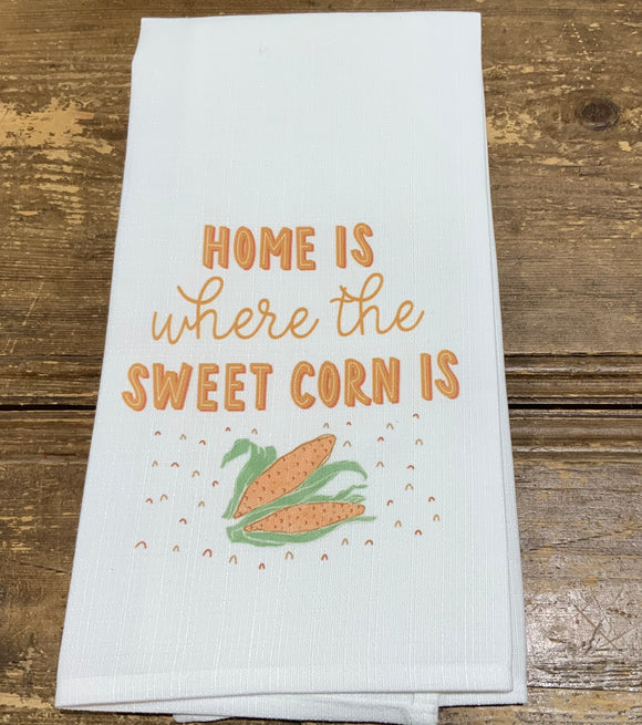 Kitchen Towel,  Home is Where the Sweet Corn Is