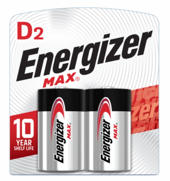 Energizer Max D, 2pk