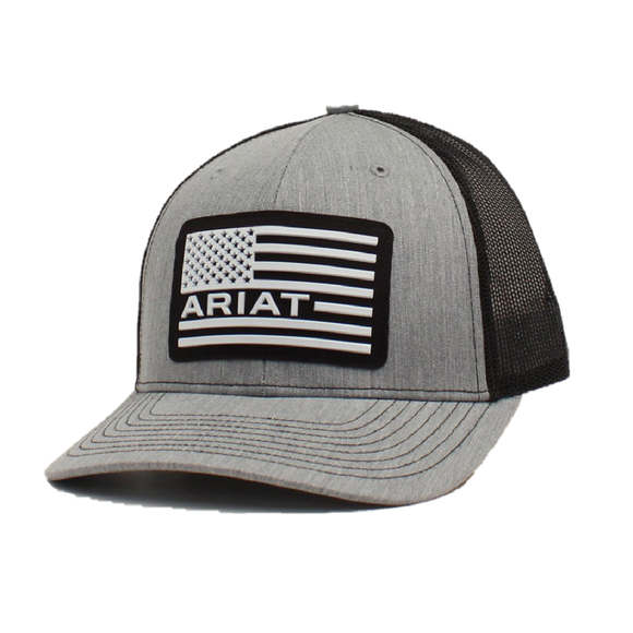 Ariat Cap Gray/ Black USA Flag