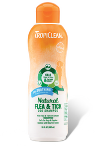 TropiClean Natural Flea & Tick Shampoo plus Soothing, 20oz