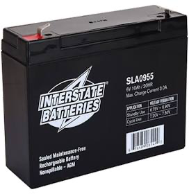 Interstate 6 volt/10 Amp Rechargeable Battery
