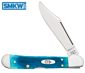 Case Caribbean Blue Bone Sawcut, SS Blade