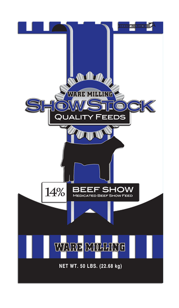 Beef Show Feed Medicated 14%, 50lb
