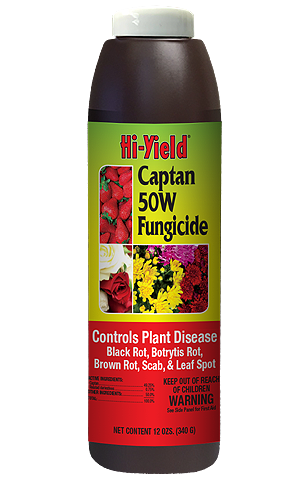 Hi-Yield Captan 50W Fungicide, 12oz
