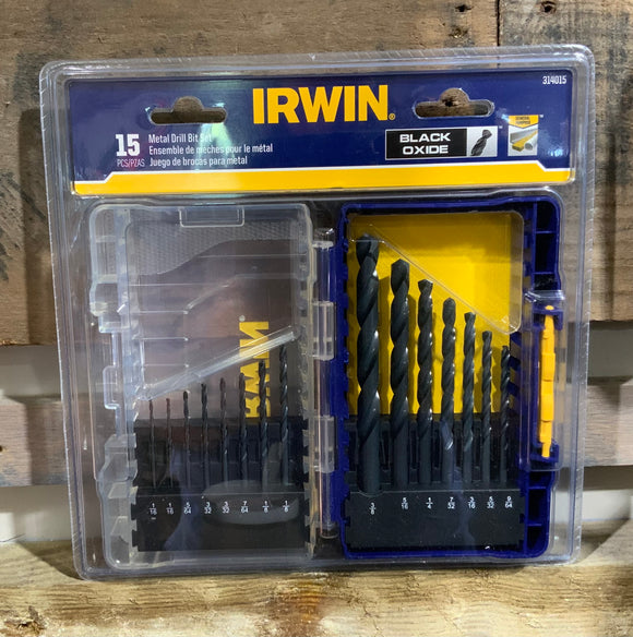 Irwin 15pc Metal Drill Bit Set