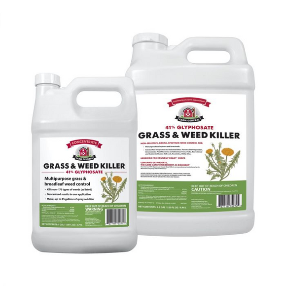 Farm General Grass & Weed Killer Herbicide 41%, 2.5gal