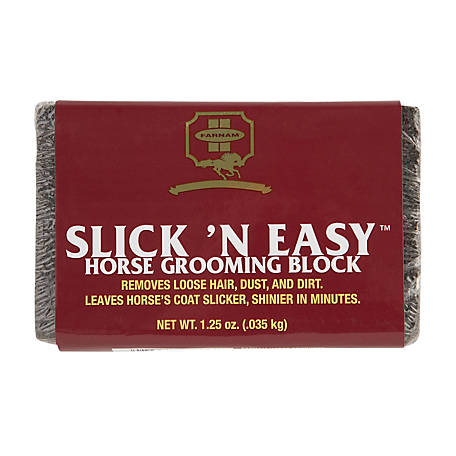 Slick 'n Easy Horse Grooming Block by Farnam, 1.25oz