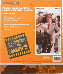Champion Zombie Poster-Sized Target, 10pk