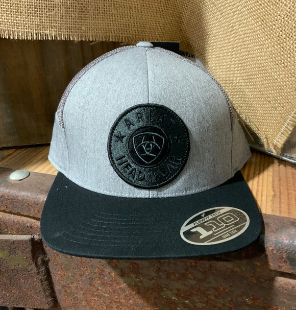 Ariat Cap, Gray/Black Logo