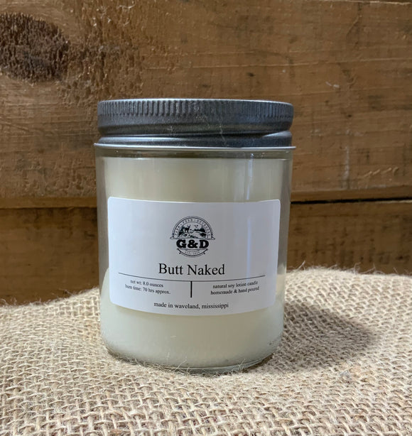 G&D Candle, Butt Naked, 9oz