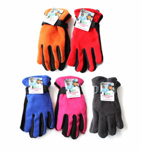 Kids Polar Fleece Glove, Assorted Colors