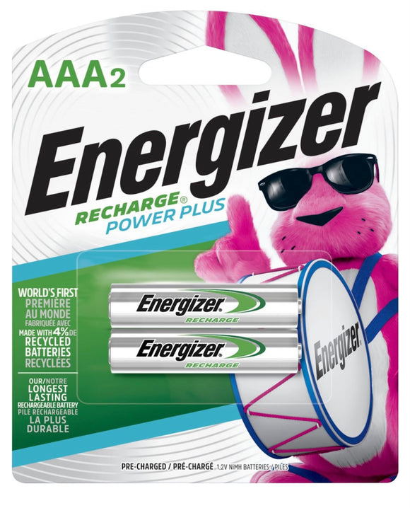 Energizer Rechargeable Batteries AAA, 2pk