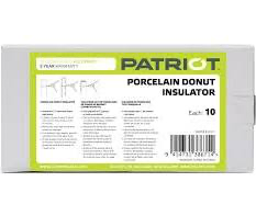 Porcelain Donut Insulator, 10pk